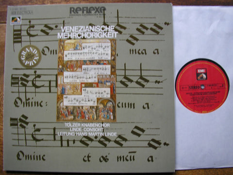 VENETIAN POLYCHORAL MUSIC: ROSSI / CROCE / DI LASSO /  GABRIELI / BRAMIERI LINDE CONSORT / HANS-MARTIN LINDE 1C 063 30112