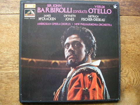 VERDI: OTELLO McCRACKEN / JONES / FISCHER-DIESKAU / NEW PHILHARMONIA ORCHESTRA / BARBIROLLI SLS 940