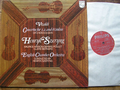 VIVALDI: CONCERTOS FOR 1, 2 & 4 VIOLINS HENRYK SZERYNG / HASSON / POULET / BERNARD / ECO 9500 158