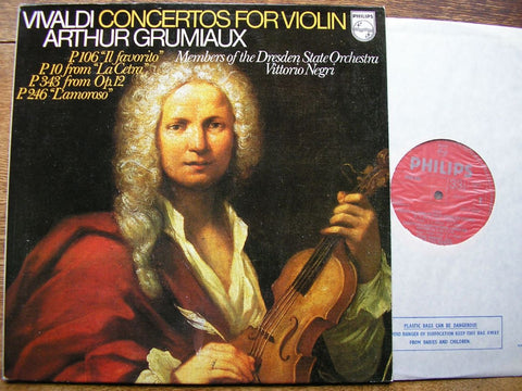 VIVALDI: VIOLIN CONCERTOS ARTHUR GRUMIAUX / DSO / NEGRI 6500 690