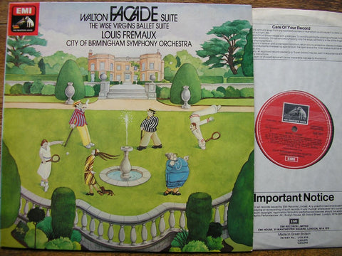 WALTON: FACADE SUITE / THE WISE VIRGINS BALLET SUITE      LOUIS FREMAUX / CBSO ASD 3317