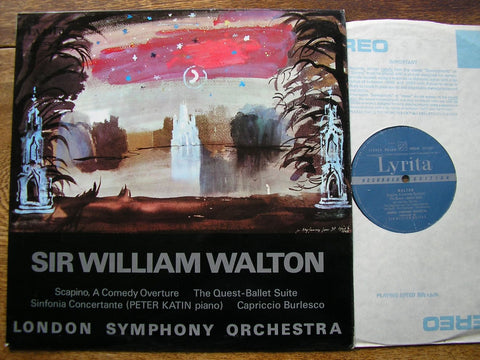 WALTON: SCAPINO / THE QUEST / SINFONIA CONCERTANTE PETER KATIN / LSO / SIR WILLIAM WALTON SRCS 49