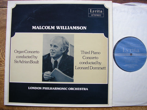 WILLIAMSON: PIANO CONCERTO No. 3 / ORGAN CONCERTO MALCOLM WILLIAMSON / LPO / BOULT / DOMMETT SRCS 79